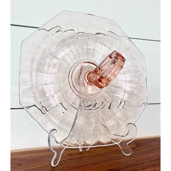 Center Handle Tray Block Optic Pink by Anchor Hocking 10.5" Replacement - Picture 9 of 11